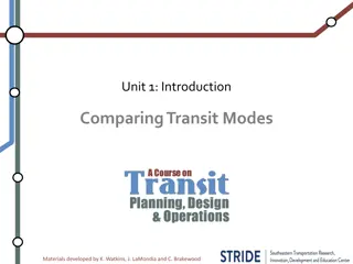 Transit Modes: A Comparative Analysis by Watkins, LaMondia, and Brakewood