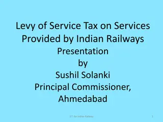 Service Tax Levy on Indian Railways