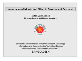 The Significance of Morals and Ethics in Government Procurement