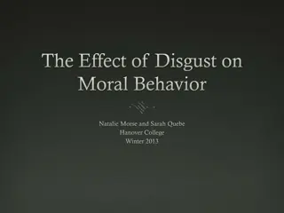 The Influence of Disgust on Moral Behavior in Psychological Research