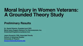 Insights on Moral Injury Among Women Veterans: Preliminary Study Findings