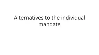 Debating Alternatives to the Individual Mandate in Healthcare Reform