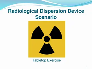 Radiological Dispersion Device Tabletop Exercise Overview