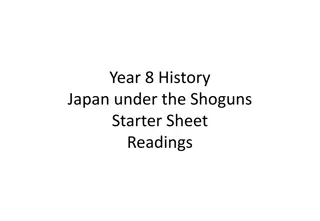 Japanese Feudalism Under the Shoguns: A Historical Overview