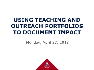 Enhancing Scholarship Through Teaching and Outreach Portfolios