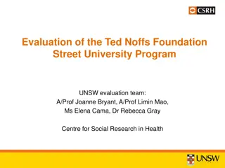 Evaluation of Ted Noffs Foundation Street University Program by UNSW Team