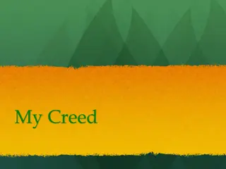 My Creed - Beliefs and Principles