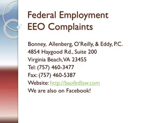 Federal Employment EEO Complaints Process