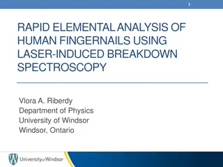 Rapid Elemental Analysis of Human Fingernails Using Laser-Induced Breakdown Spectroscopy