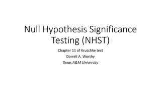 Understanding Null Hypothesis Significance Testing (NHST) in Statistics