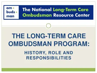 The Long-Term Care Ombudsman Program: History, Role, and Responsibilities