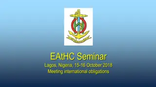 EAtHC Seminar on Meeting International Obligations under SOLAS Convention