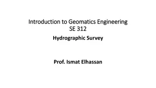 Hydrographic Surveying in Geomatics Engineering