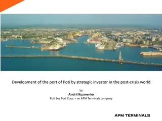 Development of the Port of Poti by Strategic Investor