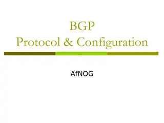 BGP Protocol and Configuration for Routing Policy Filtering