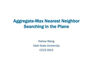 Searching for Nearest Neighbors and Aggregate Distances in Plane Algorithms