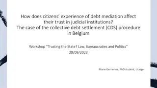 Trust in Judicial Institutions: Impact of Debt Mediation Experience