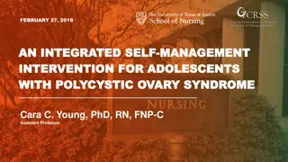 Integrated Self-Management Intervention for Adolescents with Polycystic Ovary Syndrome