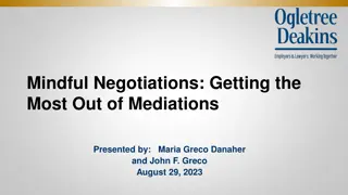 Mindful Negotiations: Strategies for Successful Mediations