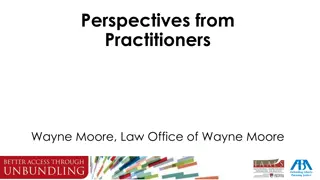 Insights into Unbundled Legal Services and Practice Tools by Wayne Moore