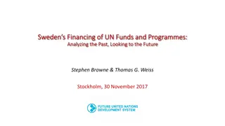 Challenges and Opportunities in the UN Development System