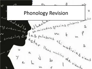 Phonology Concepts in Language Learning