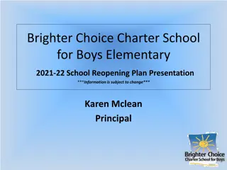 Brighter Choice Charter School for Boys - Reopening Plan Fall 2021