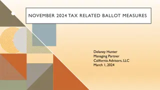 Key Tax Ballot Measures for November 2024 in California