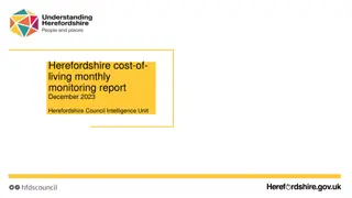 Herefordshire Cost of Living Monthly Monitoring Report December 2023