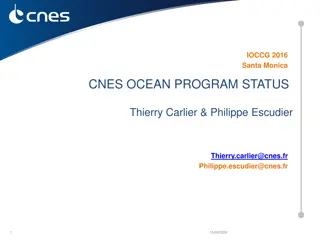 CNES Ocean Program Overview & Prospective Science Initiatives