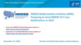 Update on NNDSS HL7 Case Notifications Modernization Initiative