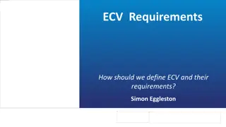 Defining ECV Requirements and Implementation Guidelines