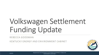 Kentucky Volkswagen Settlement Funding Update Presentation