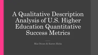 Analyzing U.S. Higher Education Success Metrics: A Qualitative Perspective