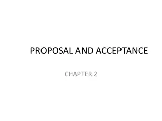 Proposals, Offers, and Acceptance in Contracts