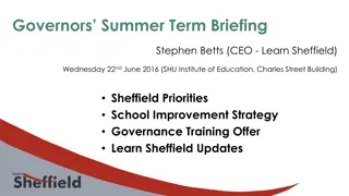 Governors Summer Term Briefing - Learn Sheffield Priorities Update