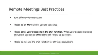 Latest Changes in Student Data Collections and Best Practices in Remote Meetings