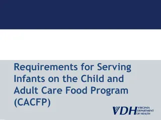 CACFP Infant Meal Program Requirements