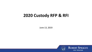 2020 Custody RFP & RFI Initiatives Summary