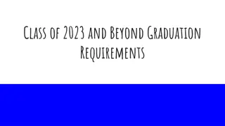 Graduation Pathways and Requirements for Class of 2023 and Beyond