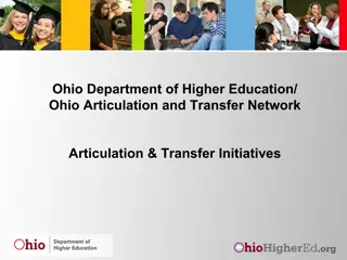 Ohio Department of Higher Education and Transfer Initiatives