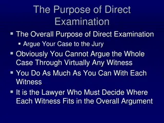 Effective Direct Examination Strategies for Trial Advocacy