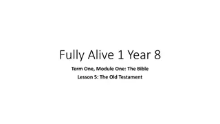 The Old Testament: A Comprehensive Overview