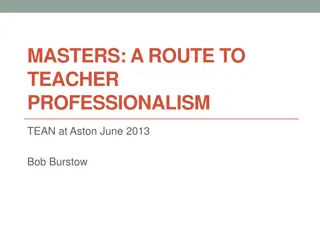 Exploring the Role of Master's Degrees in Teacher Professionalism