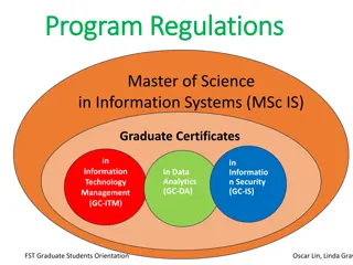 Graduate Programs in Information Systems and Data Analytics