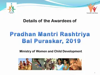 Awardees of Pradhan Mantri Bal Puraskar 2019 - Ministry of Women and Child Development