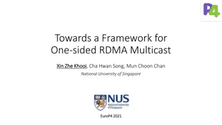 Framework for One-sided RDMA Multicast in Data Center Group Communications