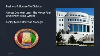 Motor Fuel Single Point Filing System Update