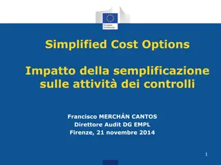 Impact of Simplified Cost Options on Control Activities