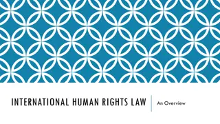 Overview of International Human Rights Law and Treaties